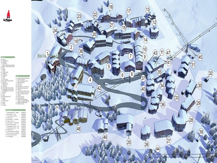 foto 5 Aluguer de frias entre particulares La Plagne studio Rdano-Alpes Sabia Mapa