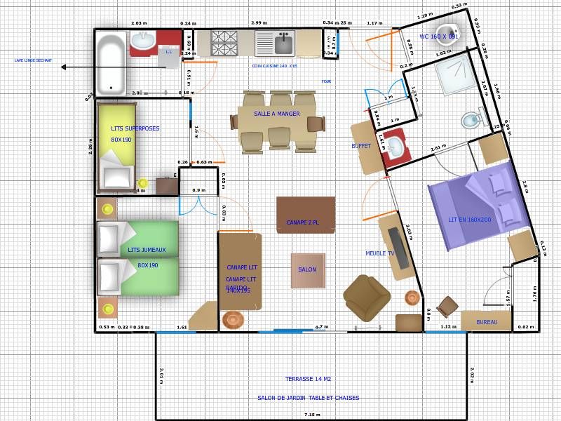 foto 18 Aluguer de férias entre particulares Les Saisies appartement Ródano-Alpes Sabóia Planta do alojamento