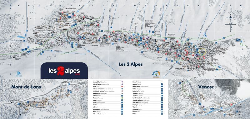 foto 12 Aluguer de frias entre particulares Les 2 Alpes appartement Rdano-Alpes Isre Mapa