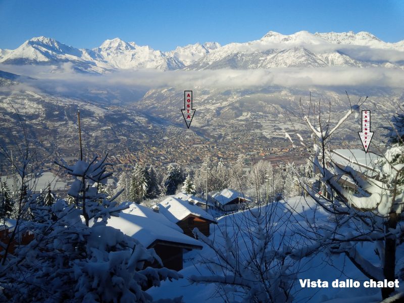 foto 3 Aluguer de frias entre particulares Pila chalet Vale de Aosta Aosta Vista do terrao