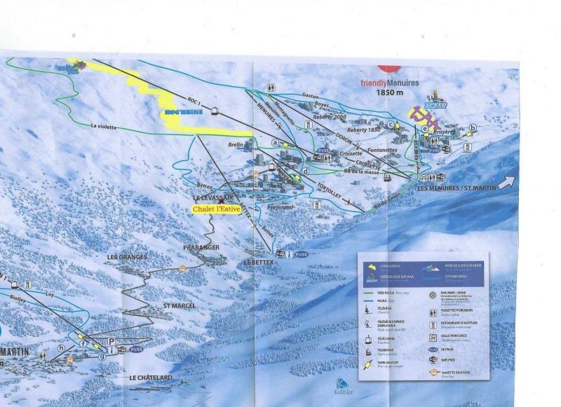 foto 29 Aluguer de frias entre particulares Les Menuires chalet Rdano-Alpes Sabia Mapa