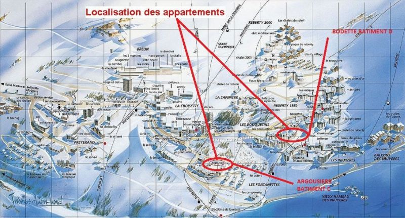 foto 15 Aluguer de férias entre particulares Les Menuires appartement Ródano-Alpes Sabóia Planta do alojamento