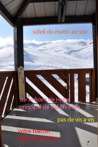 foto 10 Aluguer de frias entre particulares Val Thorens appartement Rdano-Alpes Sabia vista da varanda