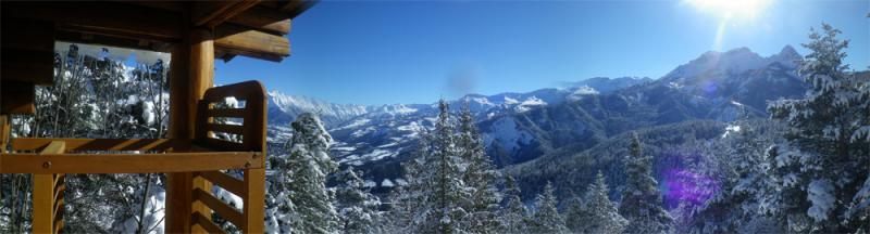 foto 14 Aluguer de férias entre particulares Pra Loup chalet Provença-Alpes-Costa Azul Alpes da Alta Provença vista da varanda