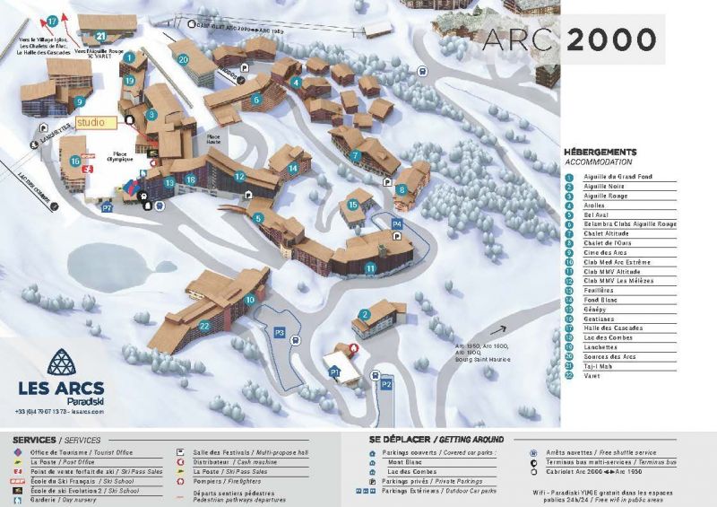 foto 11 Aluguer de frias entre particulares Les Arcs studio Rdano-Alpes Sabia Mapa