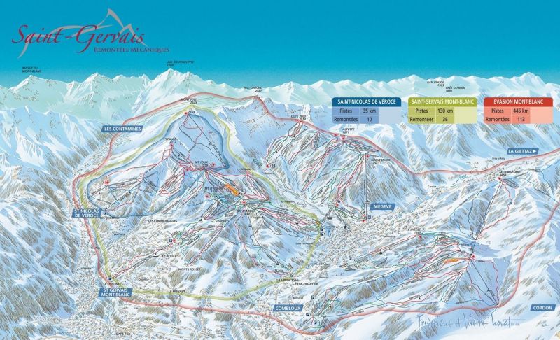 foto 28 Aluguer de frias entre particulares Saint Gervais Mont-Blanc chalet Rdano-Alpes Alta Sabia Mapa