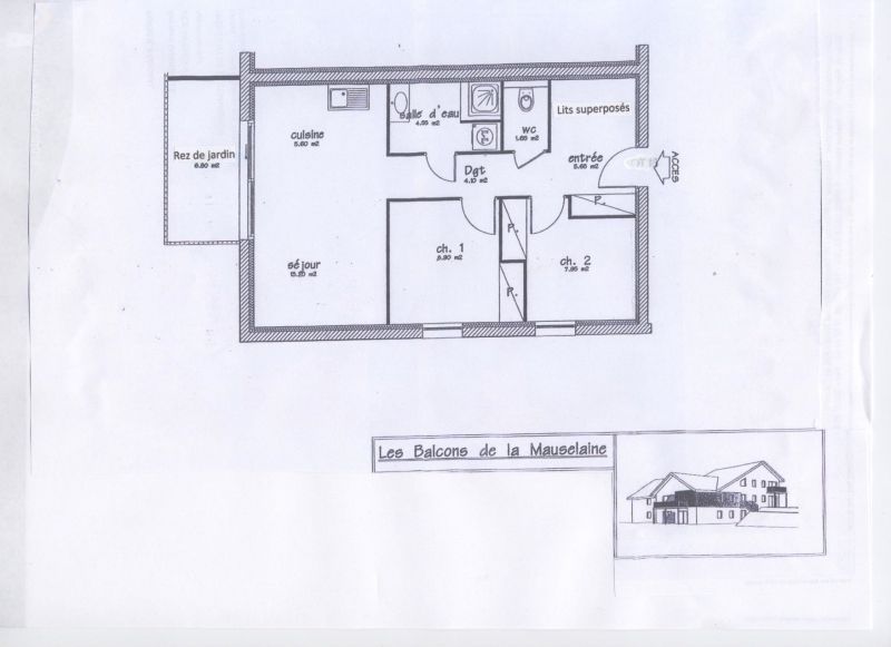 foto 11 Aluguer de frias entre particulares Grardmer appartement Lorena Vosges Planta do alojamento