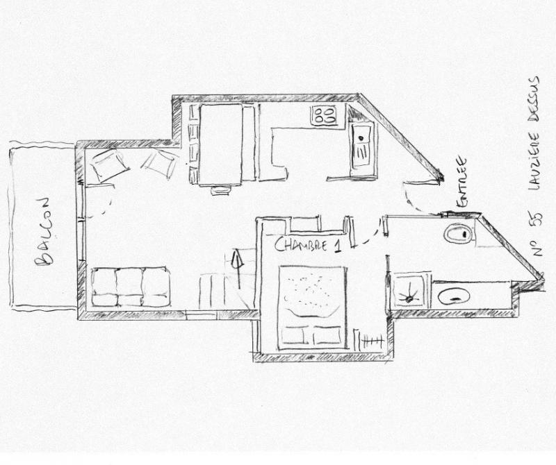 foto 10 Aluguer de férias entre particulares Valmorel appartement Ródano-Alpes Sabóia Planta do alojamento