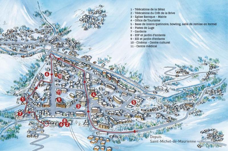 foto 19 Aluguer de frias entre particulares Valloire chalet Rdano-Alpes Sabia Mapa