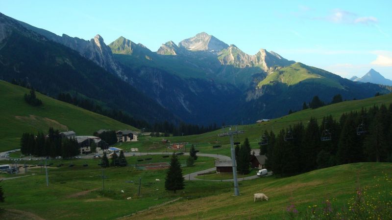 foto 13 Aluguer de férias entre particulares Manigod-Croix Fry/L'étale-Merdassier appartement Ródano-Alpes Alta Sabóia vista da varanda