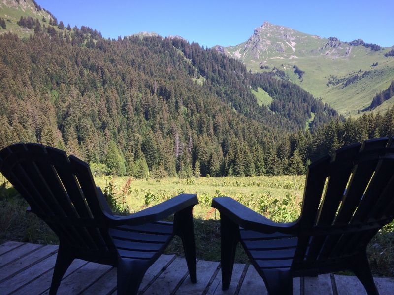 foto 23 Aluguer de férias entre particulares Praz de Lys Sommand chalet Ródano-Alpes Alta Sabóia Vista do terraço