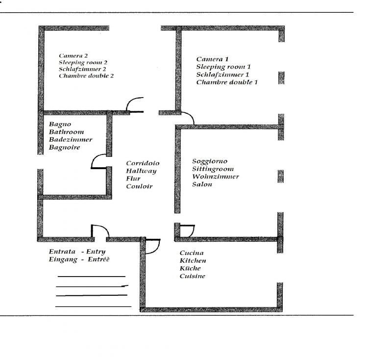 foto 28 Aluguer de férias entre particulares Toscolano-Maderno appartement Lombardia Bréscia (província de) Planta do alojamento