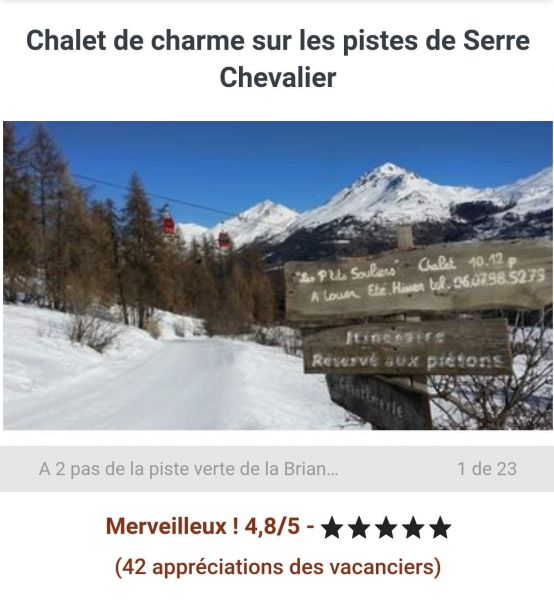 foto 5 Aluguer de frias entre particulares Serre Chevalier chalet Provena-Alpes-Costa Azul Altos Alpes