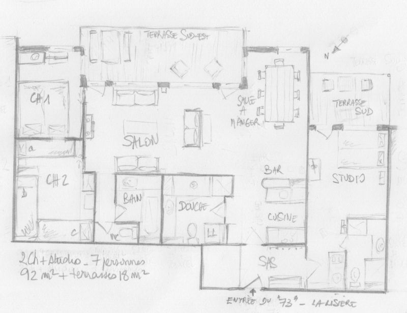 foto 24 Aluguer de férias entre particulares Valmorel appartement Ródano-Alpes Sabóia Planta do alojamento