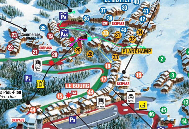 foto 27 Aluguer de férias entre particulares Valmorel appartement Ródano-Alpes Sabóia Mapa