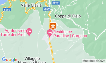 Mapa Peschici Apartamentos 126126