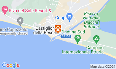 Mapa Castiglione della Pescaia Apartamentos 59949