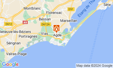 Mapa Cap d'Agde Casa 127169