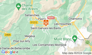 Mapa Saint Gervais Mont-Blanc Apartamentos 59536