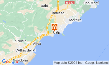 Mapa Calpe Bungalow 127263