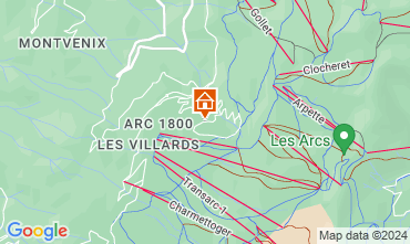 Mapa Les Arcs Apartamentos 106746