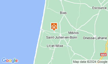 Mapa Saint-Julien-en-Born Mobil Home 119377