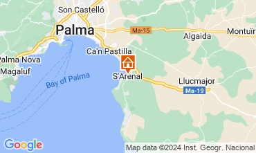 Mapa Palma de Maiorca Apartamentos 126799