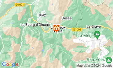 Mapa Les 2 Alpes Chal 122828