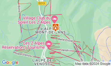 Mapa Les 2 Alpes Apartamentos 116663