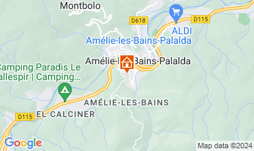 Mapa Amlie-Les-Bains Estdio 101149