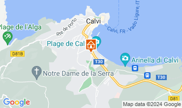 Mapa Calvi Apartamentos 128135