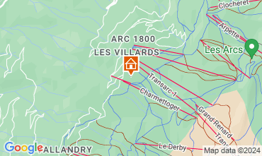 Mapa Les Arcs Apartamentos 116604