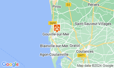 Mapa Gouville sur Mer Casa de turismo rural/Casa de campo 97855