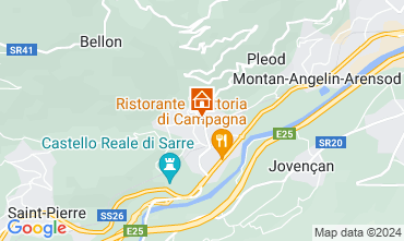 Mapa Aosta Apartamentos 73820