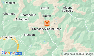 Mapa Gressoney Saint Jean Apartamentos 58532