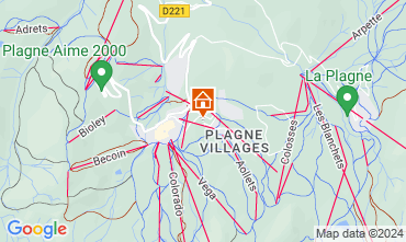 Mapa La Plagne Apartamentos 128929