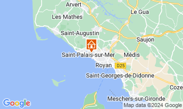 Mapa Saint Palais sur Mer Estdio 119236