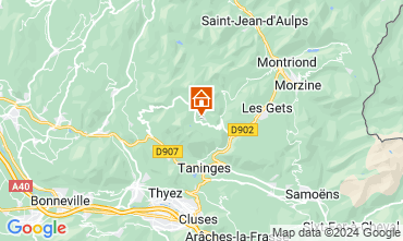 Mapa Praz de Lys Sommand Chalé 128129