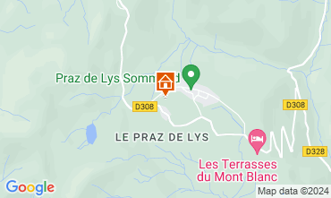 Mapa Praz de Lys Sommand Chalé 128129