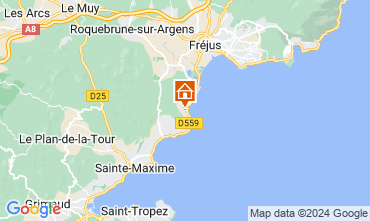 Mapa Sainte Maxime Apartamentos 124341