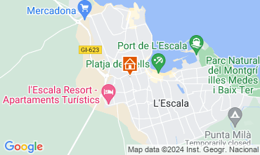 Mapa L'Escala Apartamentos 118692