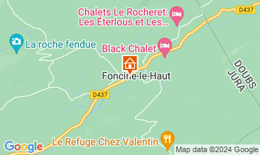 Mapa Foncine le Haut Casa de turismo rural/Casa de campo 128625