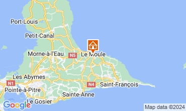 Mapa Le Moule Apartamentos 128331