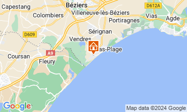 Mapa Valras-Praia Vivenda 73117