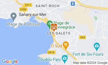 Mapa Six Fours Les Plages Apartamentos 102070