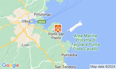 Mapa Porto San Paolo Apartamentos 89434