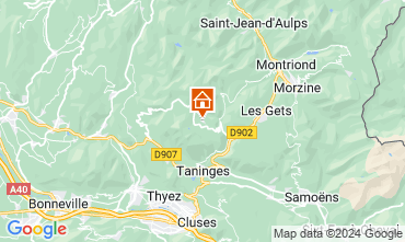 Mapa Praz de Lys Sommand Chalé 128514