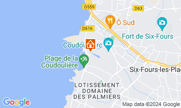 Mapa Six Fours Les Plages Apartamentos 78756