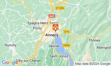 Mapa Annecy le Vieux Apartamentos 121753