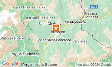 Mapa Briançon Apartamentos 128863